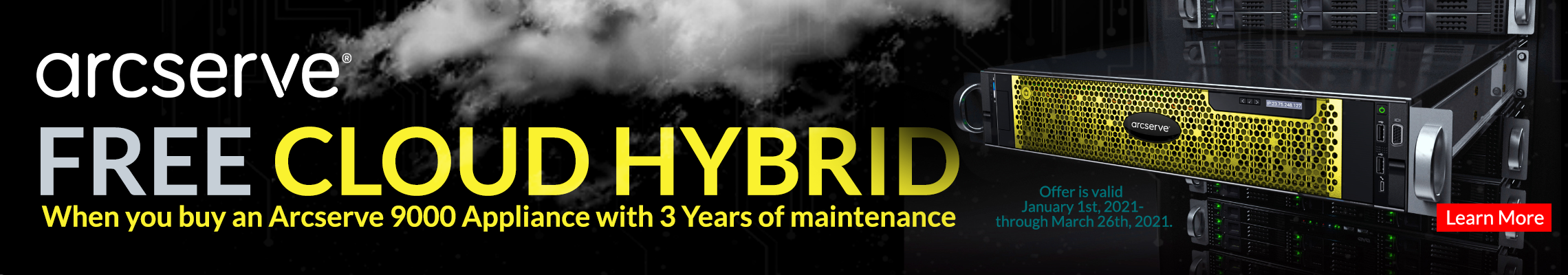 Arcserve Free Cloud Hybrid Banner